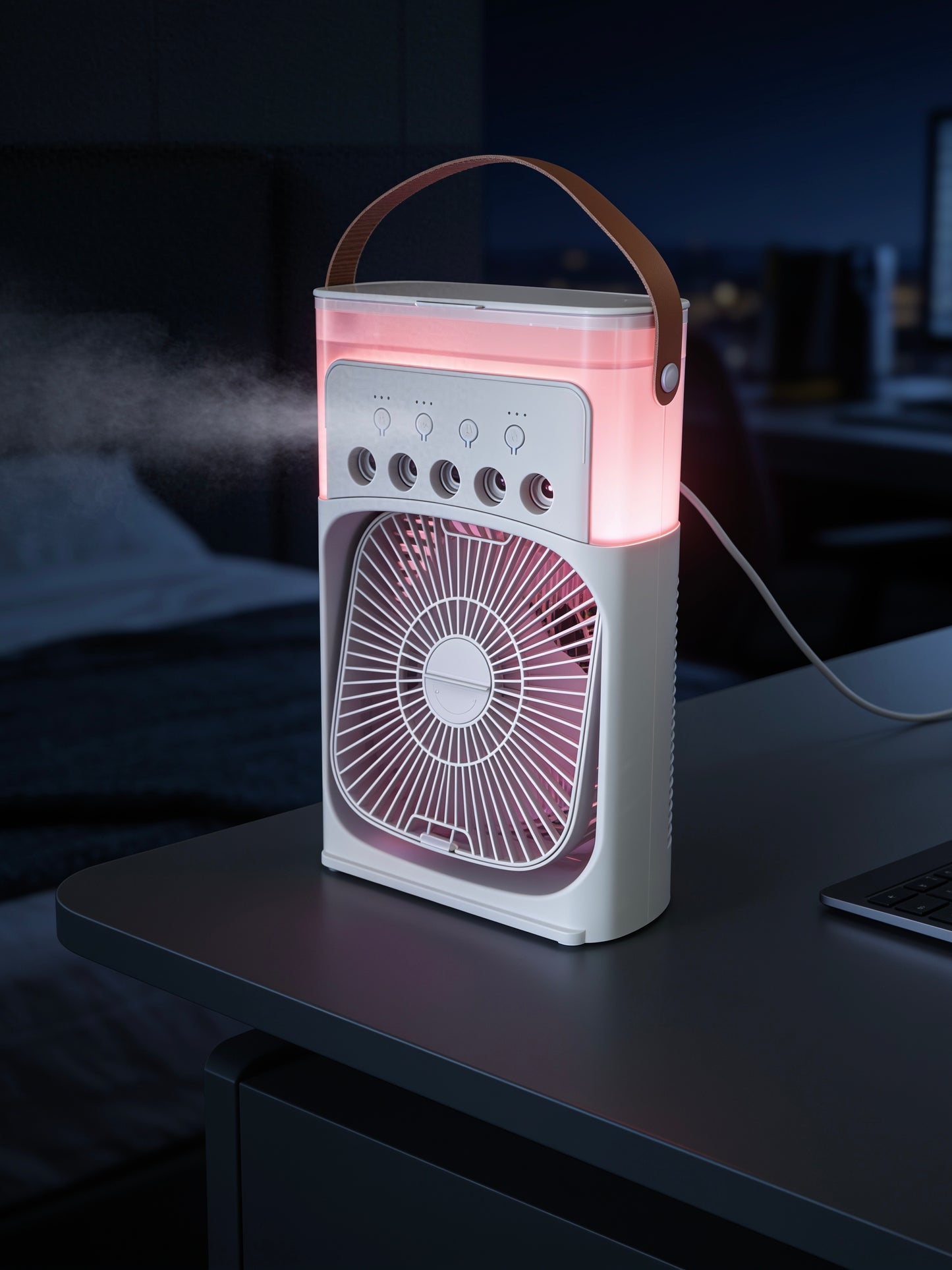 AirCool Mini – Climatiseur Diffuseur LED USB-C