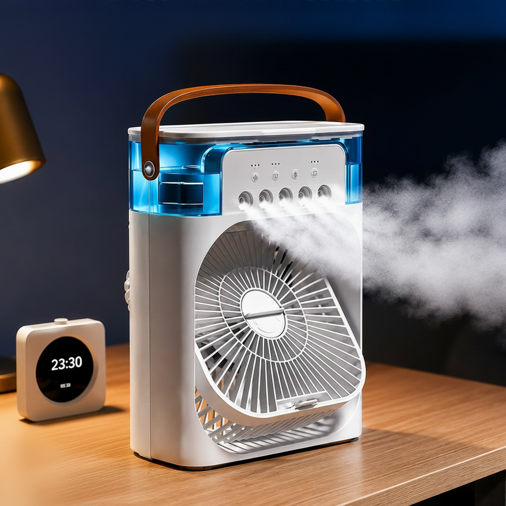 AirCool Mini – Climatiseur Diffuseur LED USB-C